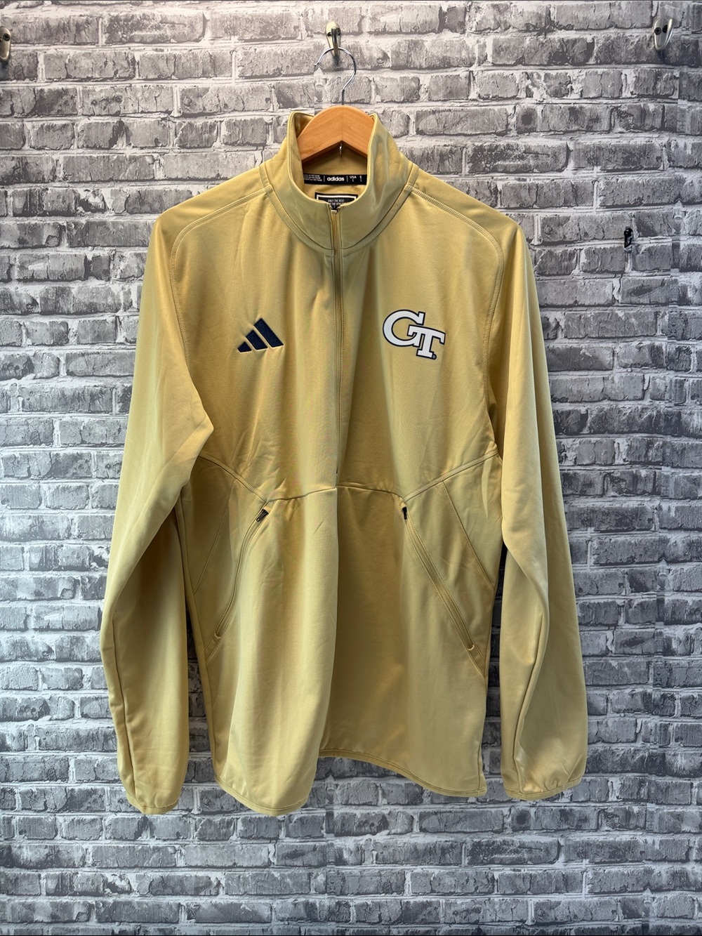 Georgia Tech adidas Gold‎ Half-Zip Lightweight Pullover